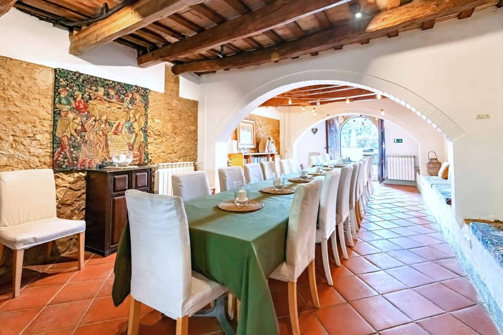 Large dining room corporate retreat rental barcelona